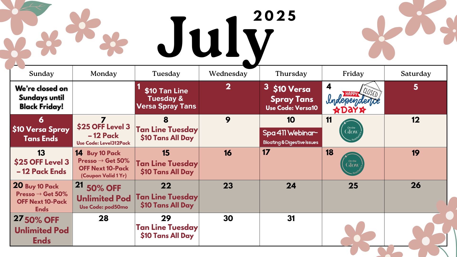 βοΈ July at The Body Shop Spa: Hot Deals, Cool Services, & Summer Wellness! πΌ