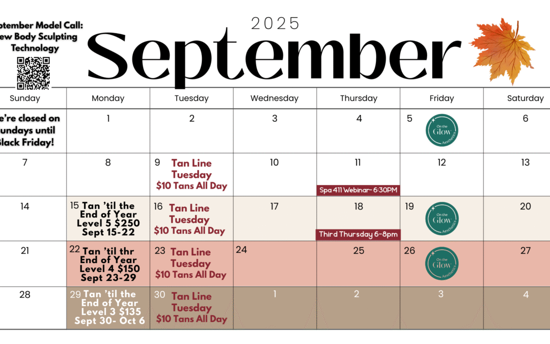 🍂 September at The Body Shop Spa